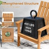 image:imageGiantex Adirondack Chair Acacia Wood Fire Pit Chairs wInclined Seat High Backrest Ergonomic Outdoor Slatted Patio Chair for Backyard Poolside Lawn Porch2