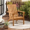 image:imageGiantex Adirondack Chair Acacia Wood Fire Pit Chairs wInclined Seat High Backrest Ergonomic Outdoor Slatted Patio Chair for Backyard Poolside Lawn Porch2