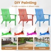 image:imageGiantex Adirondack Chair Acacia Wood Fire Pit Chairs wInclined Seat High Backrest Ergonomic Outdoor Slatted Patio Chair for Backyard Poolside Lawn Porch1