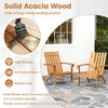 image:imageGiantex Adirondack Chair Acacia Wood Fire Pit Chairs wInclined Seat High Backrest Ergonomic Outdoor Slatted Patio Chair for Backyard Poolside Lawn Porch4