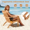 image:imageGiantex Adirondack Chair Acacia Wood Fire Pit Chairs wInclined Seat High Backrest Ergonomic Outdoor Slatted Patio Chair for Backyard Poolside Lawn Porch4