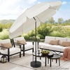 image:imageGiantex Fillable Umbrella Base Stand 80 lbs Heavy Duty HDPE Patio Umbrella Base Weighted with Water amp Sand 2 Adjustable Knobs Fits 1519 Poles for Outdoor Deck Pool Garden880 Pounds