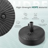 image:imageGiantex Fillable Umbrella Base Stand 80 lbs Heavy Duty HDPE Patio Umbrella Base Weighted with Water amp Sand 2 Adjustable Knobs Fits 1519 Poles for Outdoor Deck Pool Garden660 Pounds