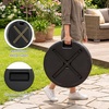 image:imageGiantex Fillable Umbrella Base Stand 80 lbs Heavy Duty HDPE Patio Umbrella Base Weighted with Water amp Sand 2 Adjustable Knobs Fits 1519 Poles for Outdoor Deck Pool Garden1100 Pounds