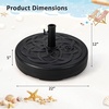 image:imageGiantex Fillable Umbrella Base Stand 80 lbs Heavy Duty HDPE Patio Umbrella Base Weighted with Water amp Sand 2 Adjustable Knobs Fits 1519 Poles for Outdoor Deck Pool Garden1020 Pounds