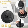 image:imageGiantex Fillable Umbrella Base Stand 80 lbs Heavy Duty HDPE Patio Umbrella Base Weighted with Water amp Sand 2 Adjustable Knobs Fits 1519 Poles for Outdoor Deck Pool Garden750 Pounds