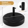 image:imageGiantex Fillable Umbrella Base Stand 80 lbs Heavy Duty HDPE Patio Umbrella Base Weighted with Water amp Sand 2 Adjustable Knobs Fits 1519 Poles for Outdoor Deck Pool Garden1100 Pounds
