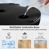 image:imageGiantex Fillable Umbrella Base Stand 80 lbs Heavy Duty HDPE Patio Umbrella Base Weighted with Water amp Sand 2 Adjustable Knobs Fits 1519 Poles for Outdoor Deck Pool Garden550 Pounds