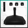 image:imageGiantex Fillable Umbrella Base Stand 80 lbs Heavy Duty HDPE Patio Umbrella Base Weighted with Water amp Sand 2 Adjustable Knobs Fits 1519 Poles for Outdoor Deck Pool Garden440 Pounds