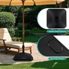 image:imageGiantex Fillable Umbrella Base Stand 80 lbs Heavy Duty HDPE Patio Umbrella Base Weighted with Water amp Sand 2 Adjustable Knobs Fits 1519 Poles for Outdoor Deck Pool Garden440 Pounds