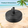 image:imageGiantex Fillable Umbrella Base Stand 80 lbs Heavy Duty HDPE Patio Umbrella Base Weighted with Water amp Sand 2 Adjustable Knobs Fits 1519 Poles for Outdoor Deck Pool Garden660 Pounds