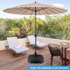 image:imageGiantex Fillable Umbrella Base Stand 80 lbs Heavy Duty HDPE Patio Umbrella Base Weighted with Water amp Sand 2 Adjustable Knobs Fits 1519 Poles for Outdoor Deck Pool Garden720 Pounds