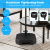 image:imageGiantex Fillable Umbrella Base Stand 80 lbs Heavy Duty HDPE Patio Umbrella Base Weighted with Water amp Sand 2 Adjustable Knobs Fits 1519 Poles for Outdoor Deck Pool Garden720 Pounds