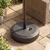 image:imageGiantex Fillable Umbrella Base Stand 80 lbs Heavy Duty HDPE Patio Umbrella Base Weighted with Water amp Sand 2 Adjustable Knobs Fits 1519 Poles for Outdoor Deck Pool Garden1100 Pounds