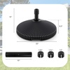 image:imageGiantex Fillable Umbrella Base Stand 80 lbs Heavy Duty HDPE Patio Umbrella Base Weighted with Water amp Sand 2 Adjustable Knobs Fits 1519 Poles for Outdoor Deck Pool Garden550 Pounds