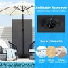 image:imageGiantex Fillable Umbrella Base Stand 80 lbs Heavy Duty HDPE Patio Umbrella Base Weighted with Water amp Sand 2 Adjustable Knobs Fits 1519 Poles for Outdoor Deck Pool Garden720 Pounds