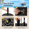 image:imageGiantex Fillable Umbrella Base Stand 80 lbs Heavy Duty HDPE Patio Umbrella Base Weighted with Water amp Sand 2 Adjustable Knobs Fits 1519 Poles for Outdoor Deck Pool Garden1020 Pounds