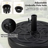image:imageGiantex Fillable Umbrella Base Stand 80 lbs Heavy Duty HDPE Patio Umbrella Base Weighted with Water amp Sand 2 Adjustable Knobs Fits 1519 Poles for Outdoor Deck Pool Garden1020 Pounds