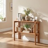 image:imageGiantex Foldable Plant Shelf 3Tier Solid Wood Indoor Outdoor Flower Pot Display Rack Corner Storage Bookshelf Freestanding Tiered Plant Stand for Garden Patio Balcony No Assembly2Tier