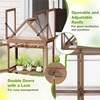 image:imageGiantex Garden Cold Frame Mini Greenhouse Storage Shelves w Transparent FlipTop Roof amp 3 Adjustable Shelves Indoor amp Outdoor Use for Garden Patio Balcony