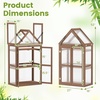image:imageGiantex Garden Cold Frame Mini Greenhouse Storage Shelves w Transparent FlipTop Roof amp 3 Adjustable Shelves Indoor amp Outdoor Use for Garden Patio Balcony