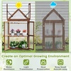 image:imageGiantex Garden Cold Frame Mini Greenhouse Storage Shelves w Transparent FlipTop Roof amp 3 Adjustable Shelves Indoor amp Outdoor Use for Garden Patio Balcony
