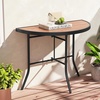 image:imageGiantex Half Round Folding Table Half Moon Dining Table with HeavyDuty Metal Frame Portable SpaceSaving SemiCircle Bistro Table for Banquet Event Patio Garden Entryway 21