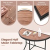 image:imageGiantex Half Round Folding Table Half Moon Dining Table with HeavyDuty Metal Frame Portable SpaceSaving SemiCircle Bistro Table for Banquet Event Patio Garden Entryway 22