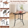 image:imageGiantex Half Round Folding Table Half Moon Dining Table with HeavyDuty Metal Frame Portable SpaceSaving SemiCircle Bistro Table for Banquet Event Patio Garden Entryway 22