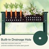 image:imageGiantex Metal Raised Garden Bed with Legs Elevated Planter Box with Drainage Holes for Vegetable Fruit Flower Herb Outdoor Standing Gardening Box for Balcony Backyard Patio Porch 24x11x18Dark Green