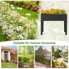 image:imageGiantex Metal Raised Garden Bed with Legs Elevated Planter Box with Drainage Holes for Vegetable Fruit Flower Herb Outdoor Standing Gardening Box for Balcony Backyard Patio Porch 24x11x18Black
