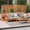 image:imageGiantex Outdoor Privacy Screen with Planter Box Wooden Planter Box with Trellis Freestanding Garden Divider Screen for Climbing Plants Patio Porch Balcony Backyard