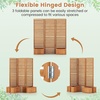 image:imageGiantex Outdoor Privacy Screen with Planter Box Wooden Planter Box with Trellis Freestanding Garden Divider Screen for Climbing Plants Patio Porch Balcony Backyard