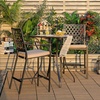 image:imageGiantex Patio Bar Table Outdoor Square Bistro Bar High Table All Weather Patio Dining Table Garden Backyard Porch Lawn Poolside