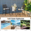 image:imageGiantex Patio Bar Table Outdoor Square Bistro Bar High Table All Weather Patio Dining Table Garden Backyard Porch Lawn Poolside