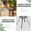 image:imageGiantex Patio Bar Table Outdoor Square Bistro Bar High Table All Weather Patio Dining Table Garden Backyard Porch Lawn Poolside
