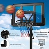 image:imageGiantex Portable Basketball Hoop Outdoor  810Ft Height Adjustable Basketball Stand System for Adult with 44 Backboard 2 Wheels Fillable Base Indoor Outdoor Basketball Goal