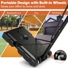 image:imageGiantex Portable Basketball Hoop Outdoor  810Ft Height Adjustable Basketball Stand System for Adult with 44 Backboard 2 Wheels Fillable Base Indoor Outdoor Basketball Goal