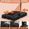 image:imageGiantex Portable Basketball Hoop Outdoor  810Ft Height Adjustable Basketball Stand System for Adult with 44 Backboard 2 Wheels Fillable Base Indoor Outdoor Basketball Goal