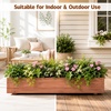 image:imageGiantex Raised Garden Bed 36 x 7 x 65 Wooden Elevated Planter Box for Flower Vegetable Herb Garden Window Mounted Plant Box for Planting Garden Backyard Patio1