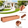 image:imageGiantex Raised Garden Bed 36 x 7 x 65 Wooden Elevated Planter Box for Flower Vegetable Herb Garden Window Mounted Plant Box for Planting Garden Backyard Patio1