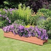 image:imageGiantex Raised Garden Bed 36 x 7 x 65 Wooden Elevated Planter Box for Flower Vegetable Herb Garden Window Mounted Plant Box for Planting Garden Backyard Patio2