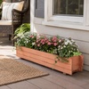 image:imageGiantex Raised Garden Bed 36 x 7 x 65 Wooden Elevated Planter Box for Flower Vegetable Herb Garden Window Mounted Plant Box for Planting Garden Backyard Patio1