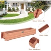 image:imageGiantex Raised Garden Bed 36 x 7 x 65 Wooden Elevated Planter Box for Flower Vegetable Herb Garden Window Mounted Plant Box for Planting Garden Backyard Patio2