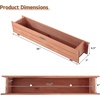 image:imageGiantex Raised Garden Bed 36 x 7 x 65 Wooden Elevated Planter Box for Flower Vegetable Herb Garden Window Mounted Plant Box for Planting Garden Backyard Patio2