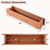 image:imageGiantex Raised Garden Bed 36 x 7 x 65 Wooden Elevated Planter Box for Flower Vegetable Herb Garden Window Mounted Plant Box for Planting Garden Backyard Patio1