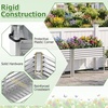 image:imageGiantex Raised Garden Bed with Legs 44 x 22 x 32 Metal Large Elevated Planter Box for Vegetable Flower Fruit Herb Heavy Duty Outdoor Gardening Planter for Backyard Patio Balcony BlackSilver