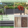 image:imageGiantex Raised Garden Bed with Legs 44 x 22 x 32 Metal Large Elevated Planter Box for Vegetable Flower Fruit Herb Heavy Duty Outdoor Gardening Planter for Backyard Patio Balcony BlackDark Gray