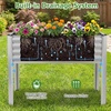 image:imageGiantex Raised Garden Bed with Legs 44 x 22 x 32 Metal Large Elevated Planter Box for Vegetable Flower Fruit Herb Heavy Duty Outdoor Gardening Planter for Backyard Patio Balcony BlackSilver