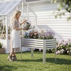 image:imageGiantex Raised Garden Bed with Legs 44 x 22 x 32 Metal Large Elevated Planter Box for Vegetable Flower Fruit Herb Heavy Duty Outdoor Gardening Planter for Backyard Patio Balcony BlackSilver
